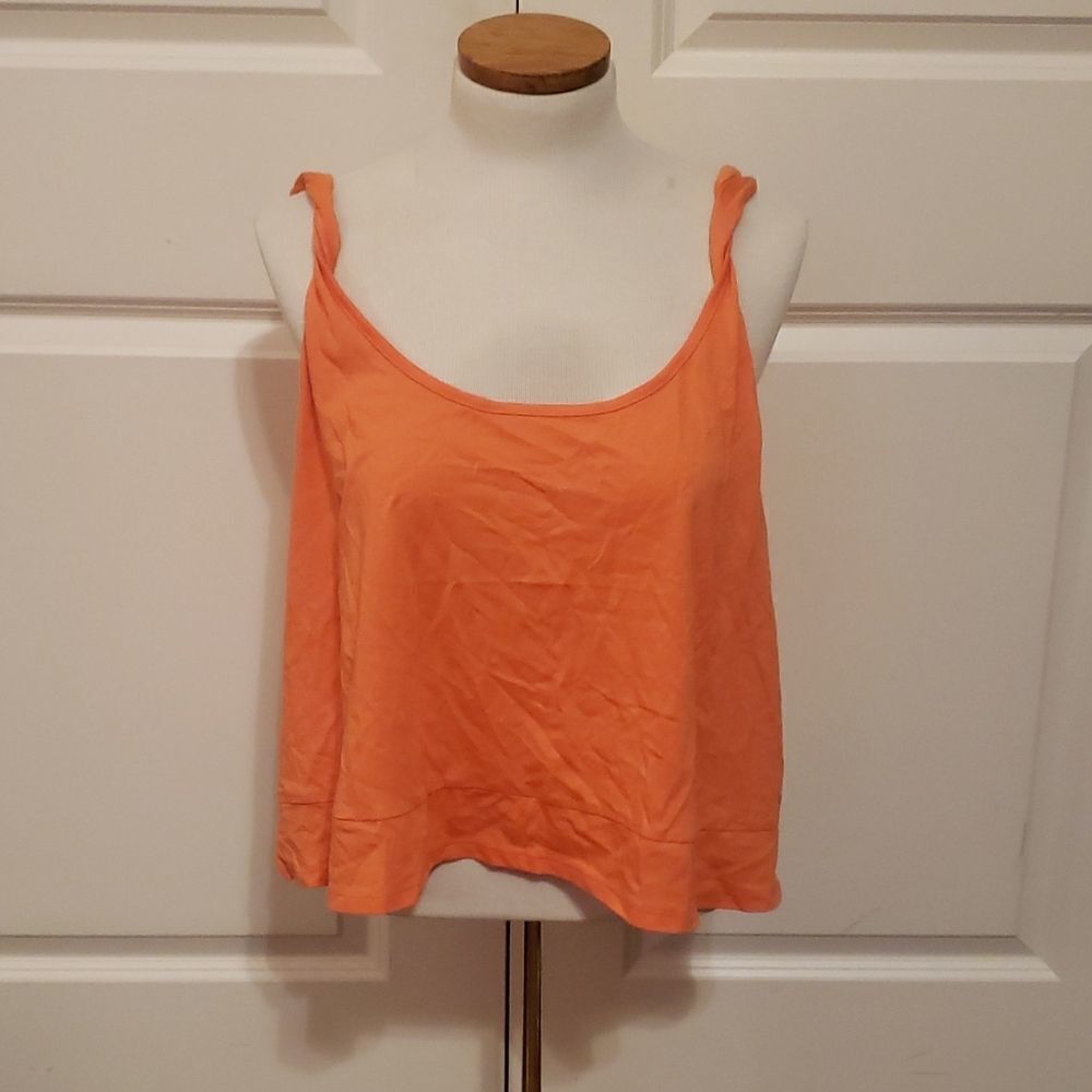 Bp Nordstrom Womens Twist Strap Tank Top Coral Size 1X NWOT